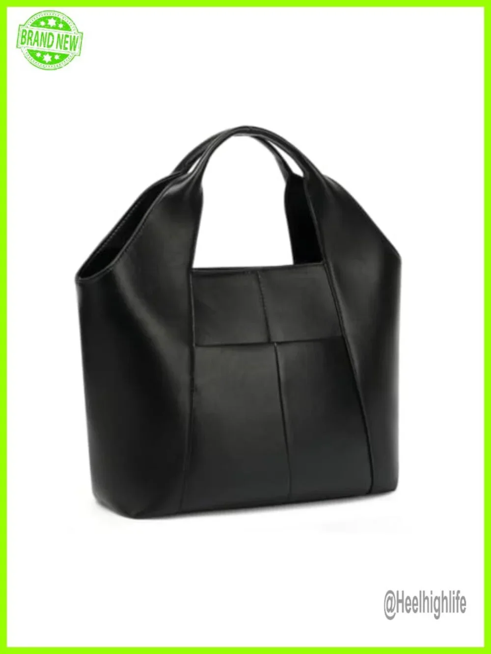 Vegan Leather Medium Satchel Handbag Crossbody Hobo Bag with Multi Pockets